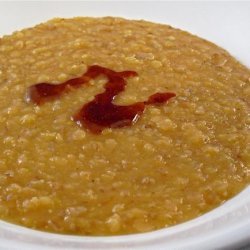 Spicy Sizzle Red Lentil Soup recipe