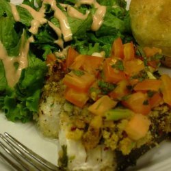 Baked Haddock With Tomato and Cilantro recipe