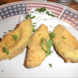 Fried Avocado Slices With Spicy Lime Cream recipe