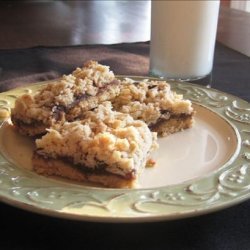 Peanut Butter and Jam Oatmeal Bars recipe
