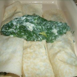 Pancakes (Crepes) Filled With Spinach (Filling Only) recipe