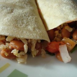 Rock 'n' Mole Veggie Burritos recipe
