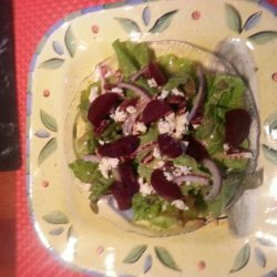 Mixed Beet Salad With Maple Dijon Dressing recipe