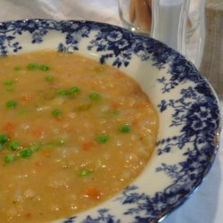 Split Pea Soup With Fresh Peas and Potatoes recipe
