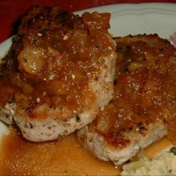 Pork Chops With Golden Applesauce recipe