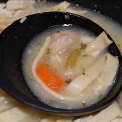 Homemade Chicken Noodle Soup With Hand-Made Egg Noodles recipe