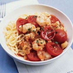 Shrimp and Scallop Arrabbiata recipe