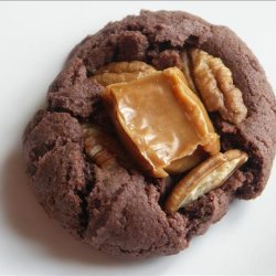 Caramel Nut Brownie Cookies recipe