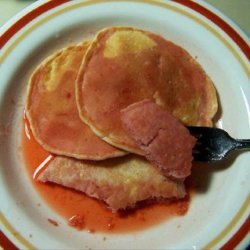 My Pancakes for One With Strawberry Syrup recipe
