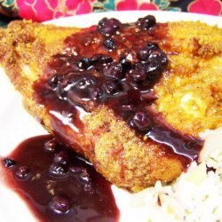 Roasted Chicken with Blueberry Peppercorn Sauce recipe