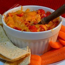 Hummus Bake With Red Bell Pepper and Cheese recipe