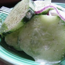 Cucumber & Onion Salad recipe