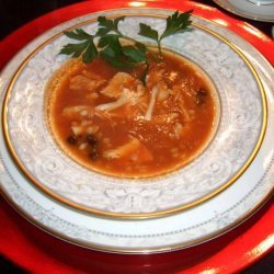 Southwestern Chicken Barley Tomato Soup recipe