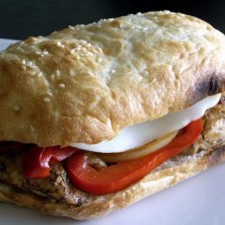 Balsamic Glazed Chicken and Bell Pepper Sandwiches recipe