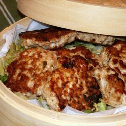 Mu Shu Chicken Patties With Seared Napa Cabbage recipe