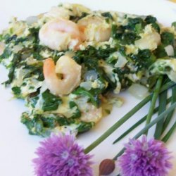 Huevos Revueltos - With Prawns and Baby Spinach recipe