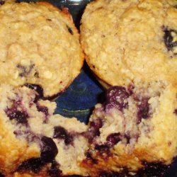 Healthy Low-Fat Blueberry (Or Chocolate) Oatmeal Muffins recipe