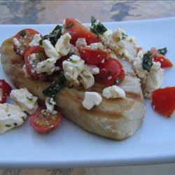 Grilled Tuna With Tomato-Feta  Relish recipe
