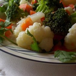 Marinated Romanesco and Cauliflower Salad recipe