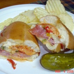 Mom's Pizza Subs With Ham recipe