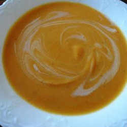 Cream of Carrot Soup With Ginger and Rosemary recipe
