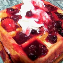 Berry Birthday Waffles recipe