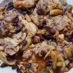 Balsamic Chicken With Pears recipe