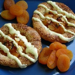 White Chocolate Glazed Apricot Tarts recipe