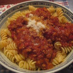 Pasta With Meat Sauce recipe
