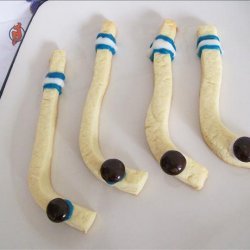 Hockey Sticks and Pucks Cookies recipe