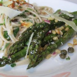 Grilled Asparagus With Lemon-Caper Vinaigrette recipe