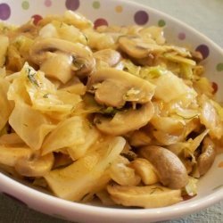 Green Cabbage and Mushrooms recipe