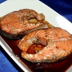 Broiled Salmon Steaks recipe