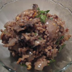 Kasha With Browned Onions and Walnuts recipe