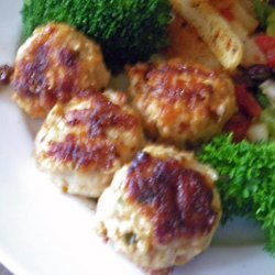 Cheesy Parmesan Chicken or Turkey Meatballs recipe