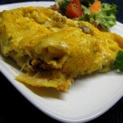 Chicken or Turkey-Mushroom Enchiladas recipe