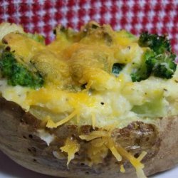 Broccoli Cheddar Twice-Baked Potatoes recipe