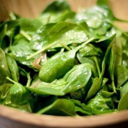 Wilted Spinach Salad With Sherry Vinaigrette recipe