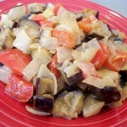 Acadia's Eggplant and Pepper W/Velveeta recipe