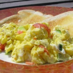 Savoury Scrambled Eggs With Smoked Salmon (Low Fat) recipe