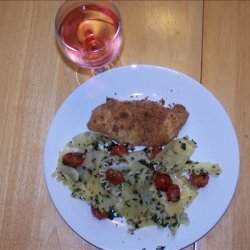 Parmesan Chicken With Pasta Rags recipe