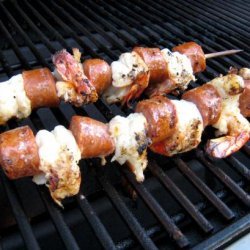 Grilled Shrimp and Chorizo on Skewers recipe