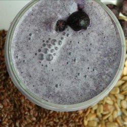 Blueberry and Flax Milkshake recipe
