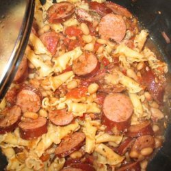 White Bean & Sausage Rigatoni recipe
