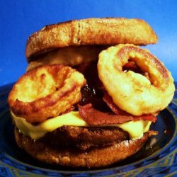 Vegetarian Western Bacon Cheeseburger recipe