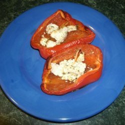 Baked Peppers With Feta Cheese recipe
