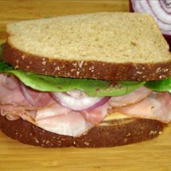 Ham and Spinach Sandwich With Raspberry recipe