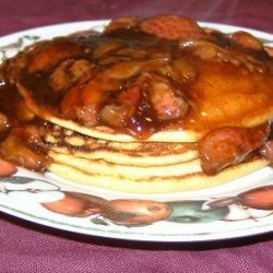 Polenta Pancakes With Warm Berry Sauce recipe
