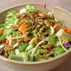 Tidbit Raw Vegetable Salad With Toasted Seeds recipe