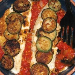 Fried Fish & Zucchini With Spicy Tomato Sauce recipe